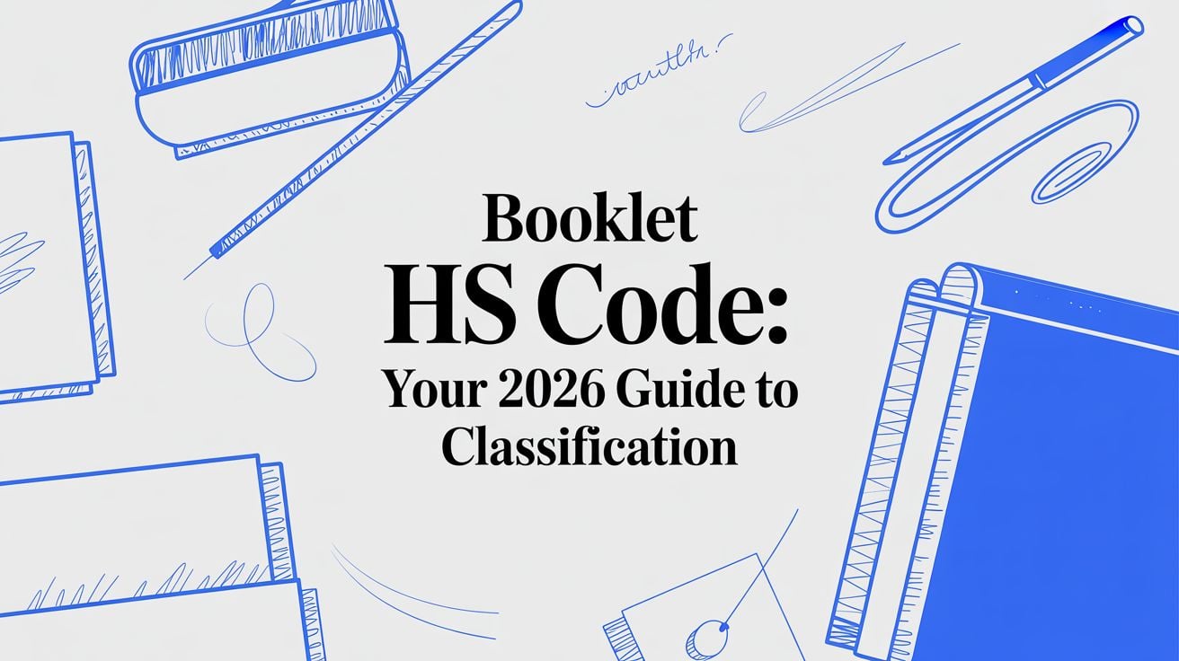 Booklet HS Code: Your 2026 Guide to Classification