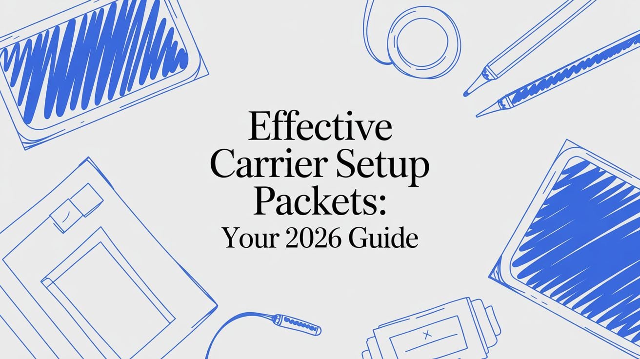 Effective Carrier Setup Packets: Your 2026 Guide