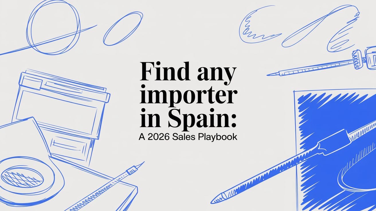 Find Any Importer in Spain: A 2026 Sales Playbook
