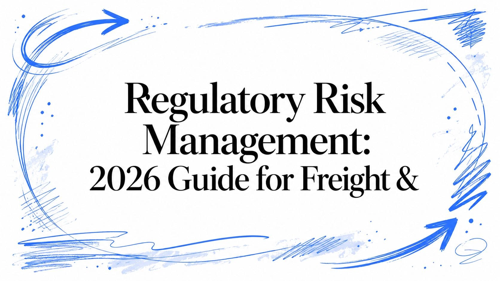Regulatory Risk Management: 2026 Guide for Freight &amp;